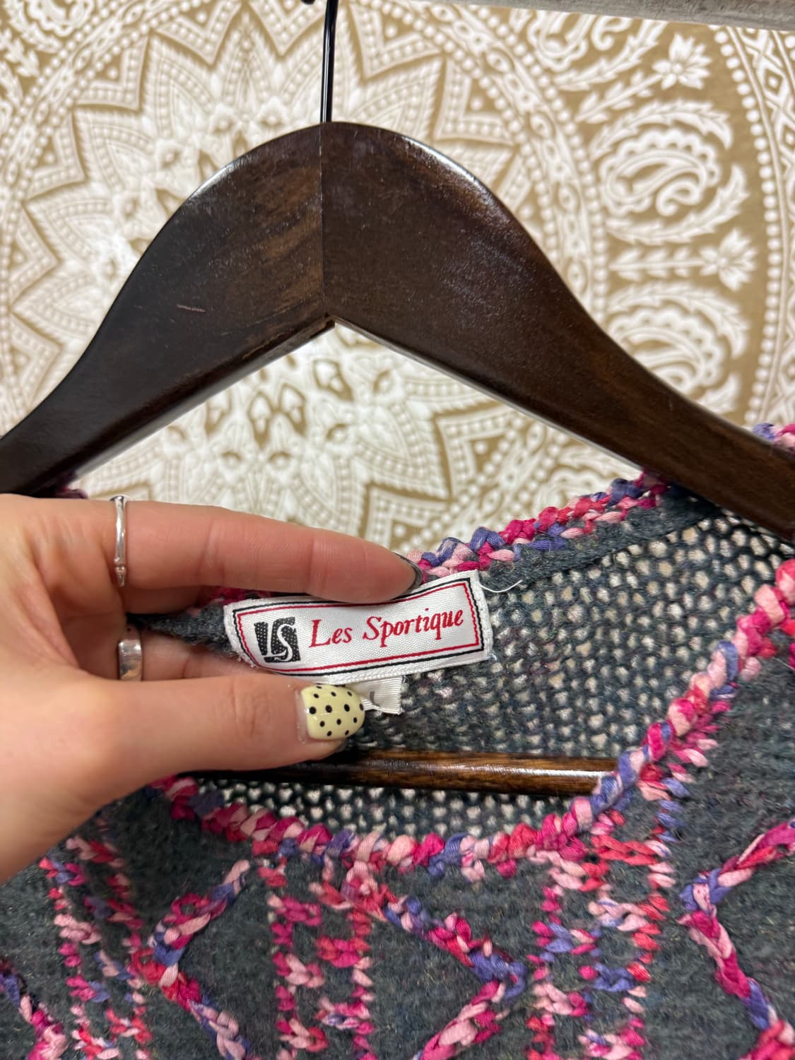 LES SPORTIQUE 제페니즈 빈티지 여성 디테일 니트  상품이미지4