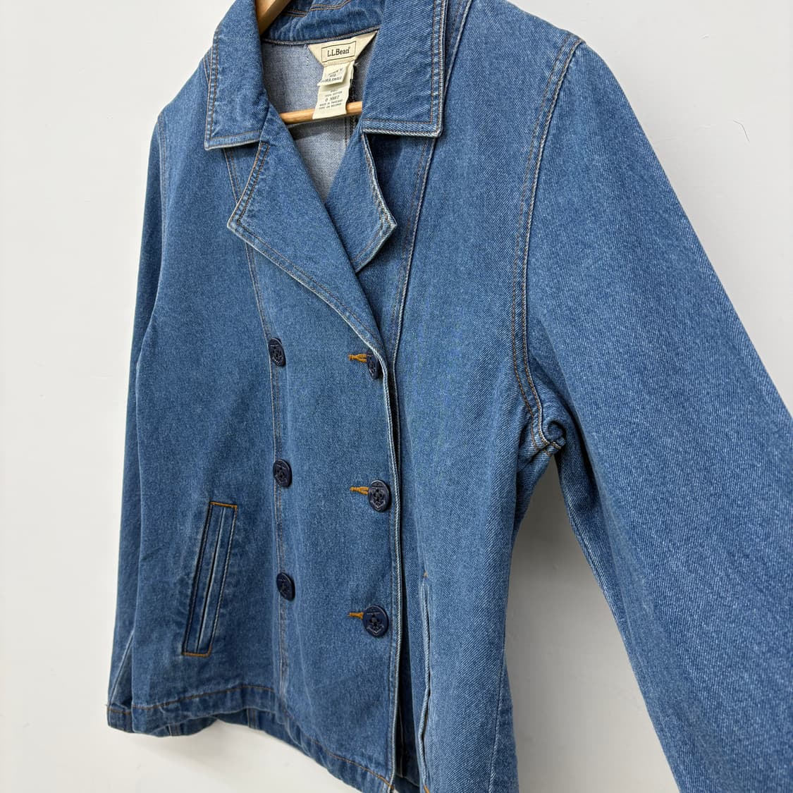 L.L.Bean 여성 데님 더블 자켓 여m 상품이미지3