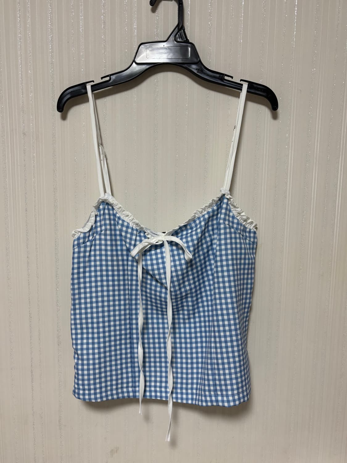 자라 체크 나시 블라우스 L 상품이미지6