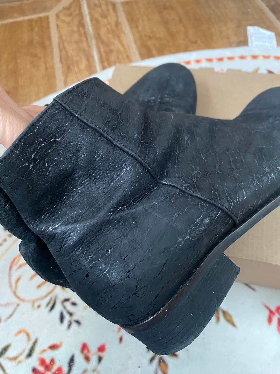 ANGO 블랙 앵클 부츠 240mm 상품이미지5