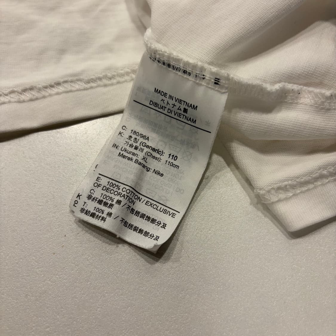 [XL] 스투시 X 나이키 콜라보 반팔 티셔츠 D832 상품이미지7