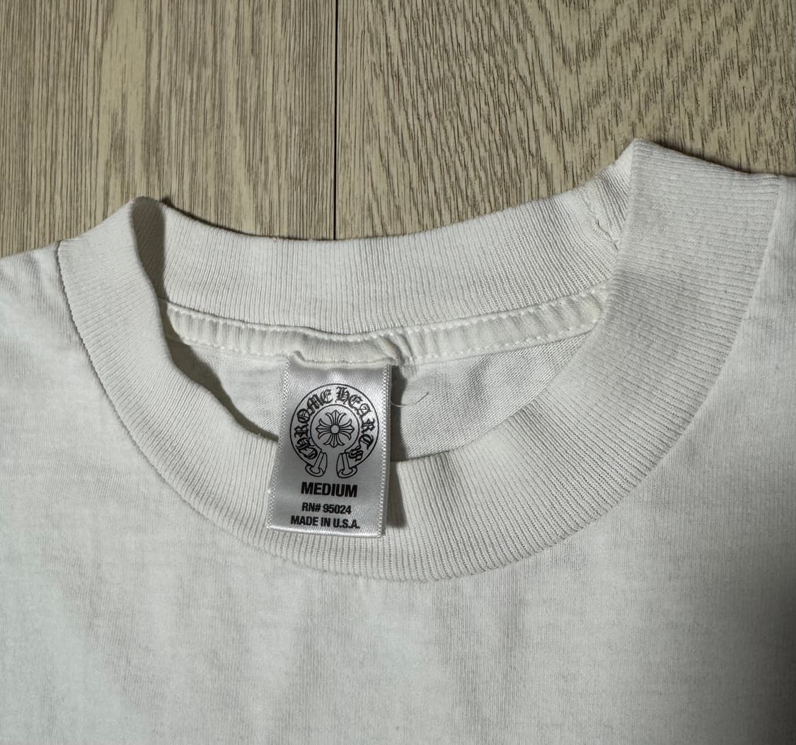 크롬하츠 BS플레어 포켓 티셔츠 화이트 M사이즈 상품이미지4