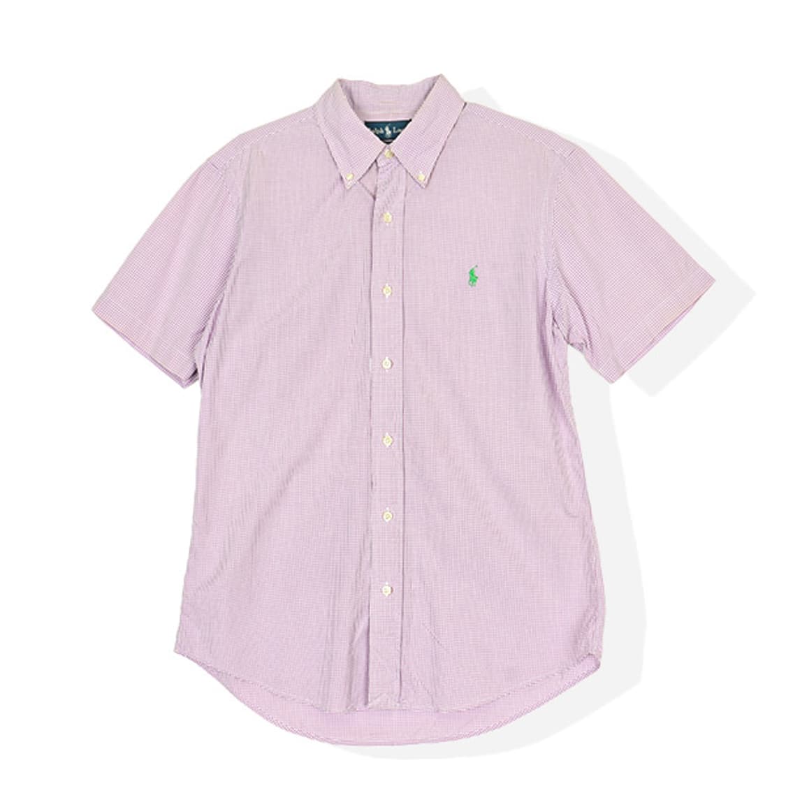 폴로랄프로렌 포니 깅엄 체크 하프 셔츠 (S) 상품이미지1