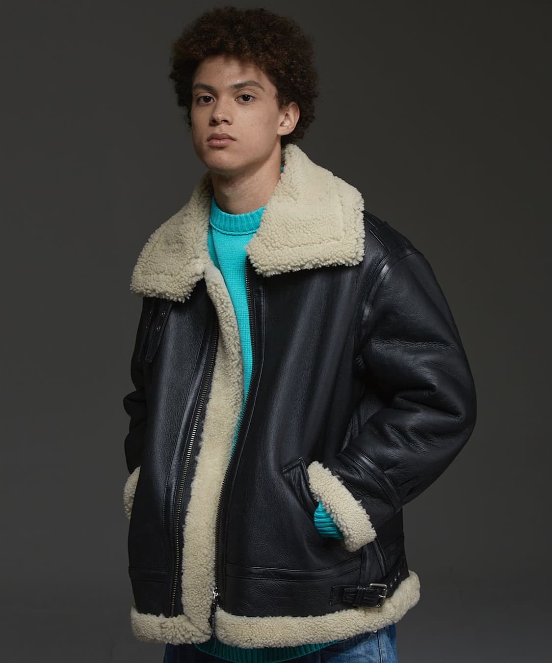 EPOCH 무스탕 양털 B-3 항공 점퍼 상품이미지1