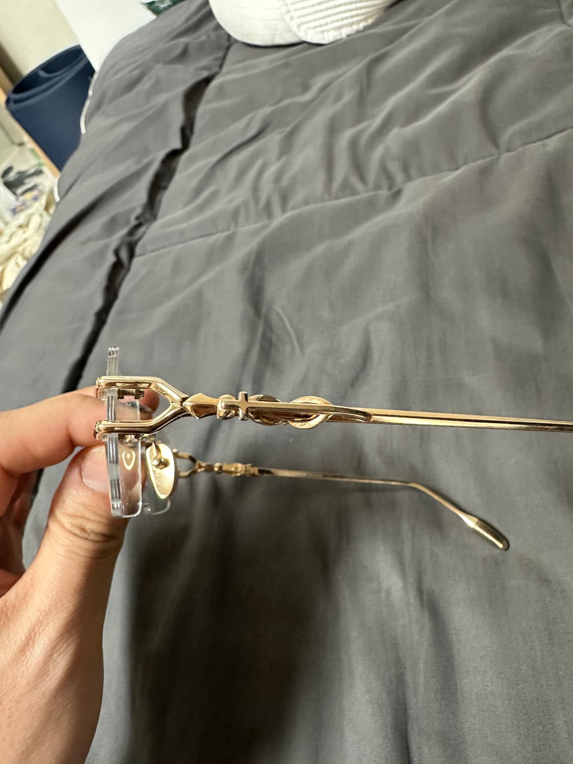 크롬하츠 안경 무테 로디 골드 렌즈 2종 상품이미지3