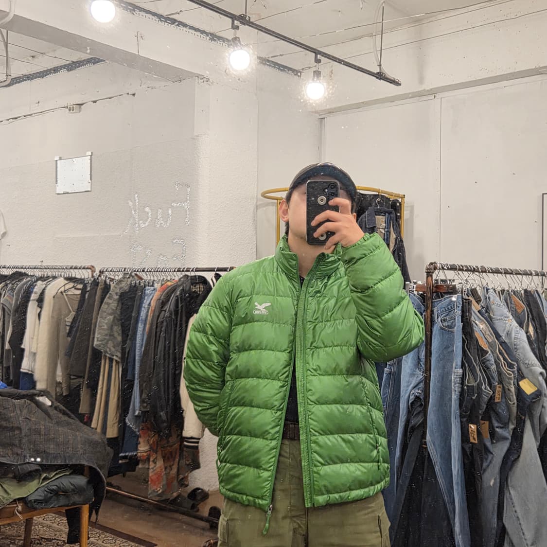 살레와 경량패딩 그린 xl 상품이미지8