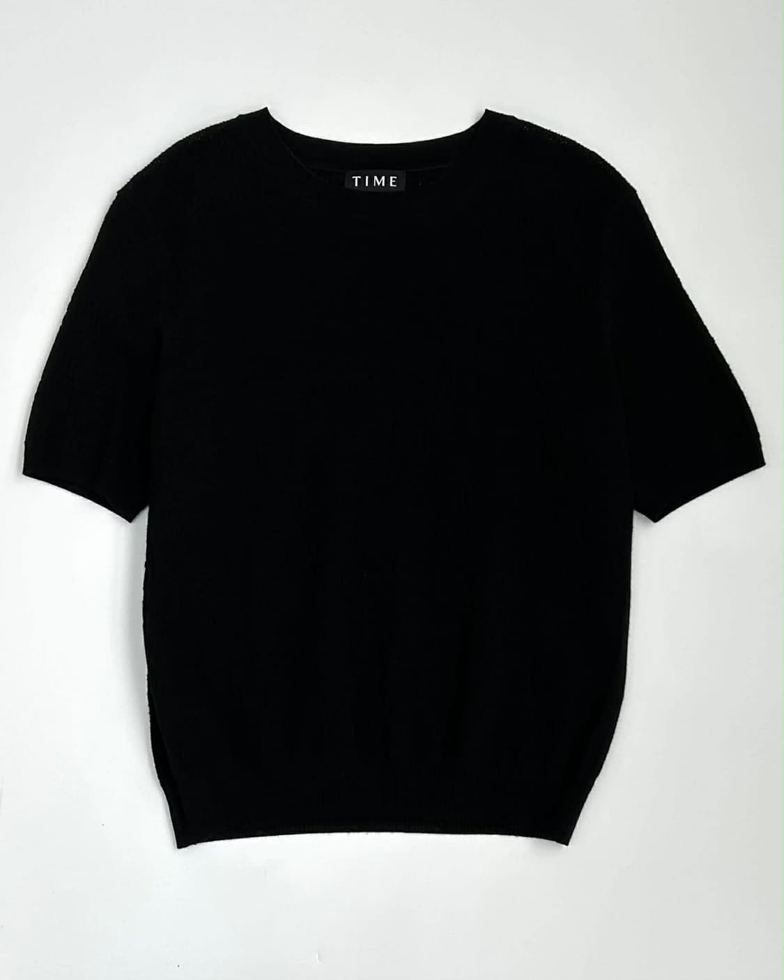 [90]TIME 타임 한섬 21년 신형 텍스처 숏 슬리브 반팔 니트 상품이미지1