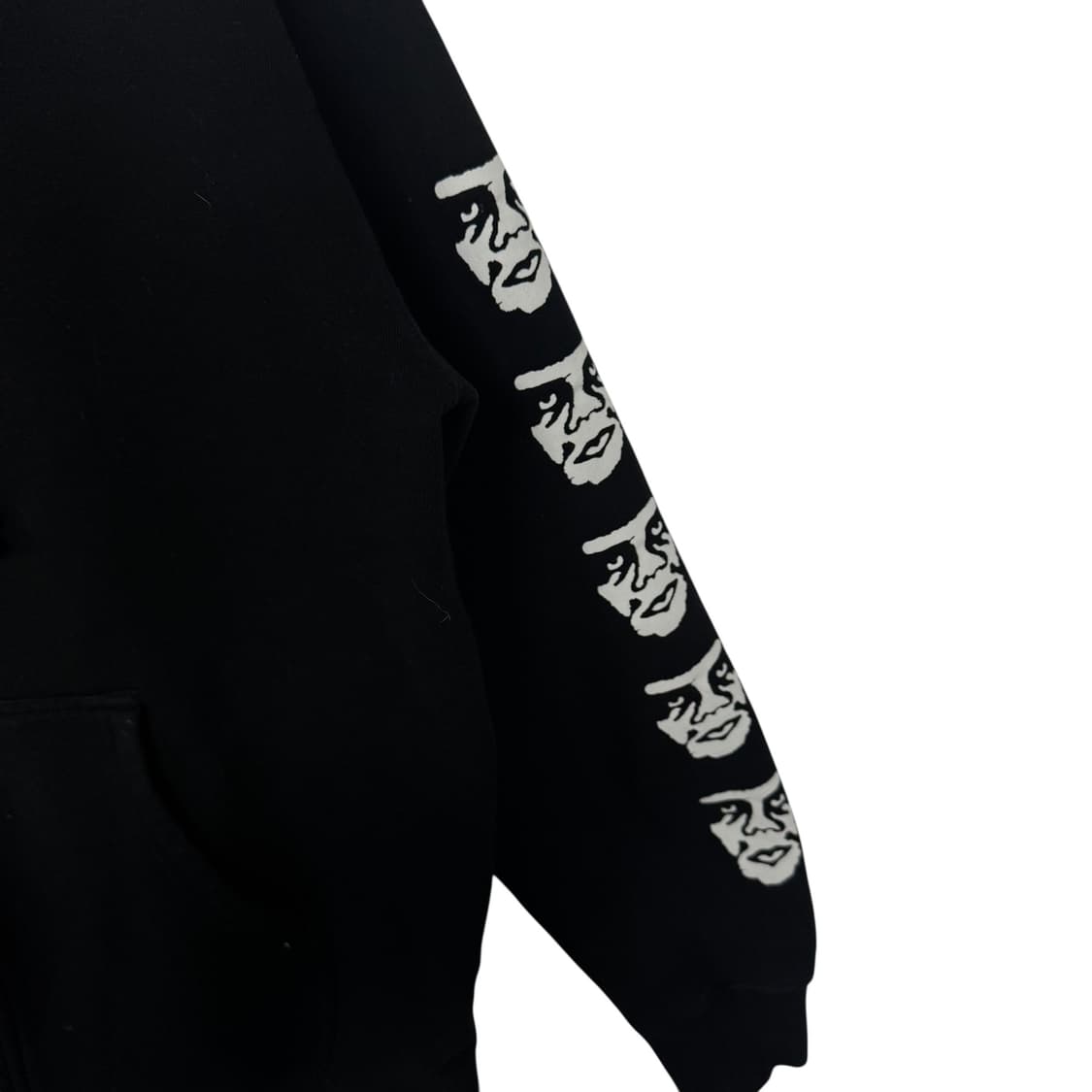 오베이 사이드라인 페이스로고 후드집업 상품이미지3