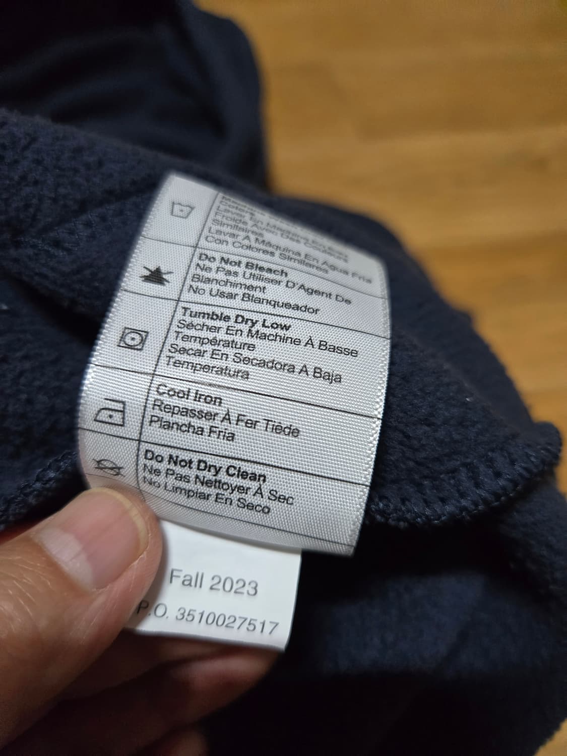 칼하트 네이비 루즈핏 기모 후드티셔츠 상품이미지7