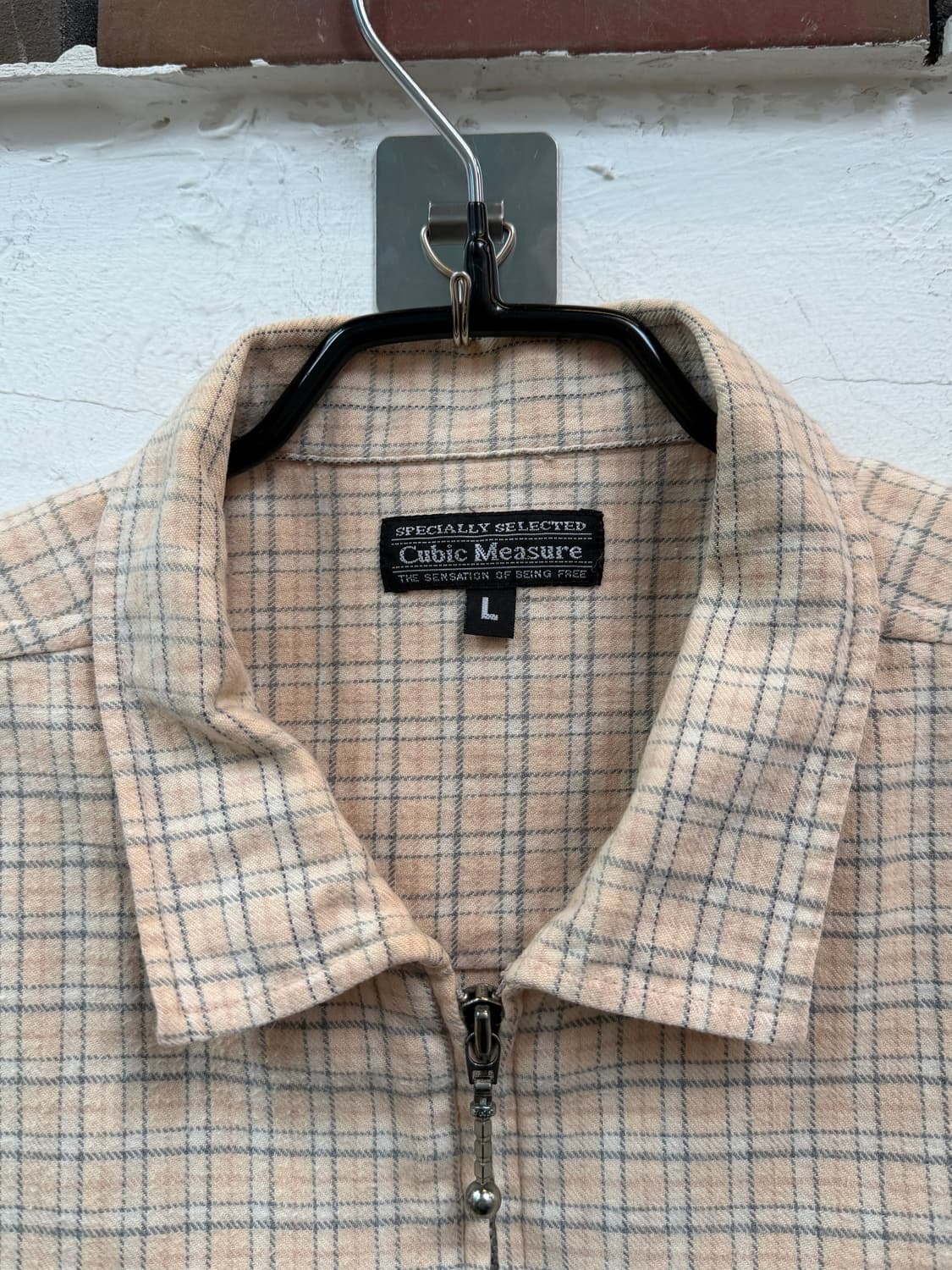 Cubic Measure 체크 셔츠 집업 자켓 L 상품이미지2