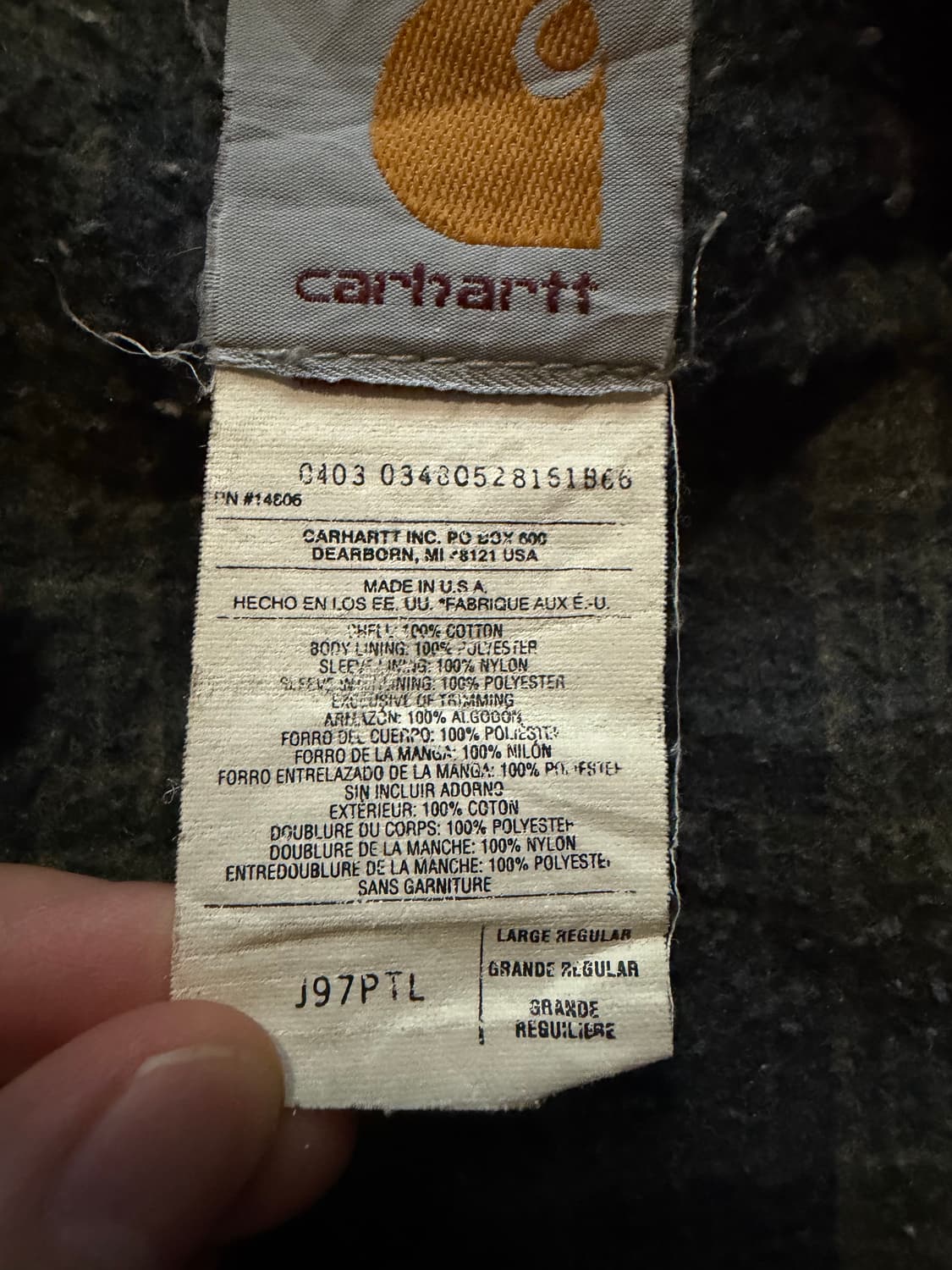 [L] 칼하트 디트로이트 자켓 J97 ptl 상품이미지5