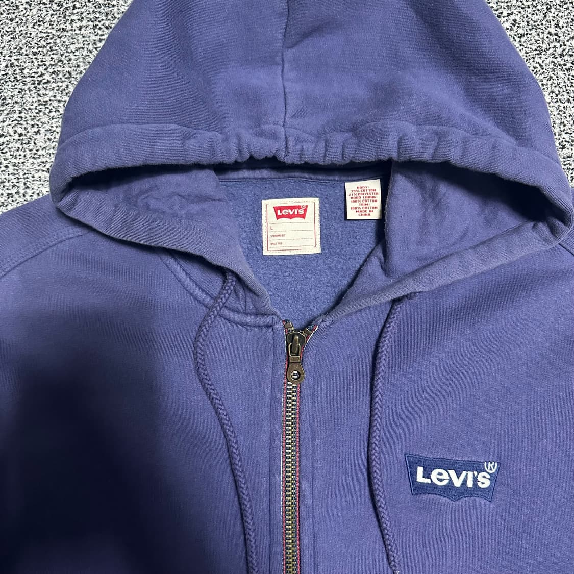 (L) 리바이스 로고 후드집업 상품이미지2