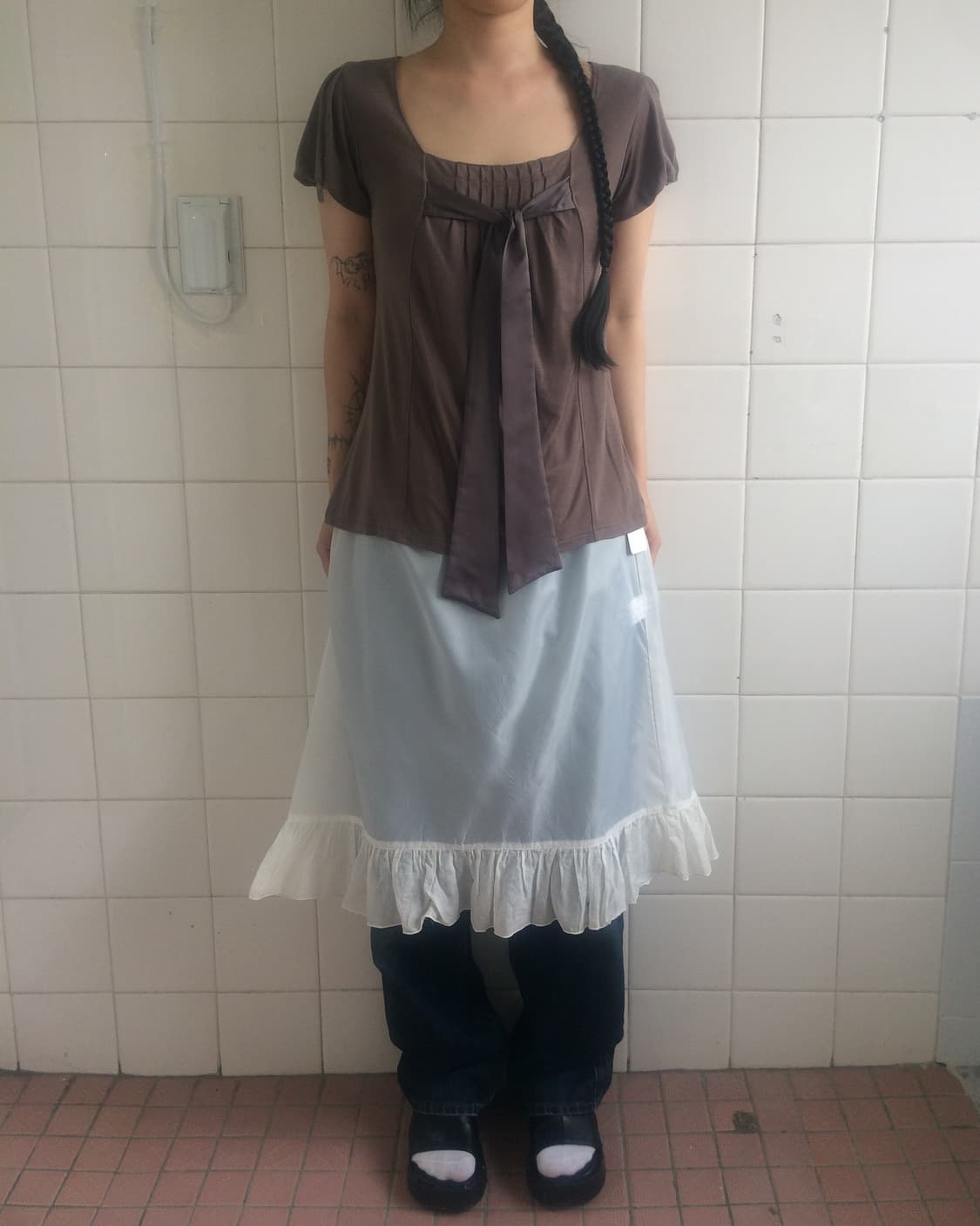Layered skirt 상품이미지3