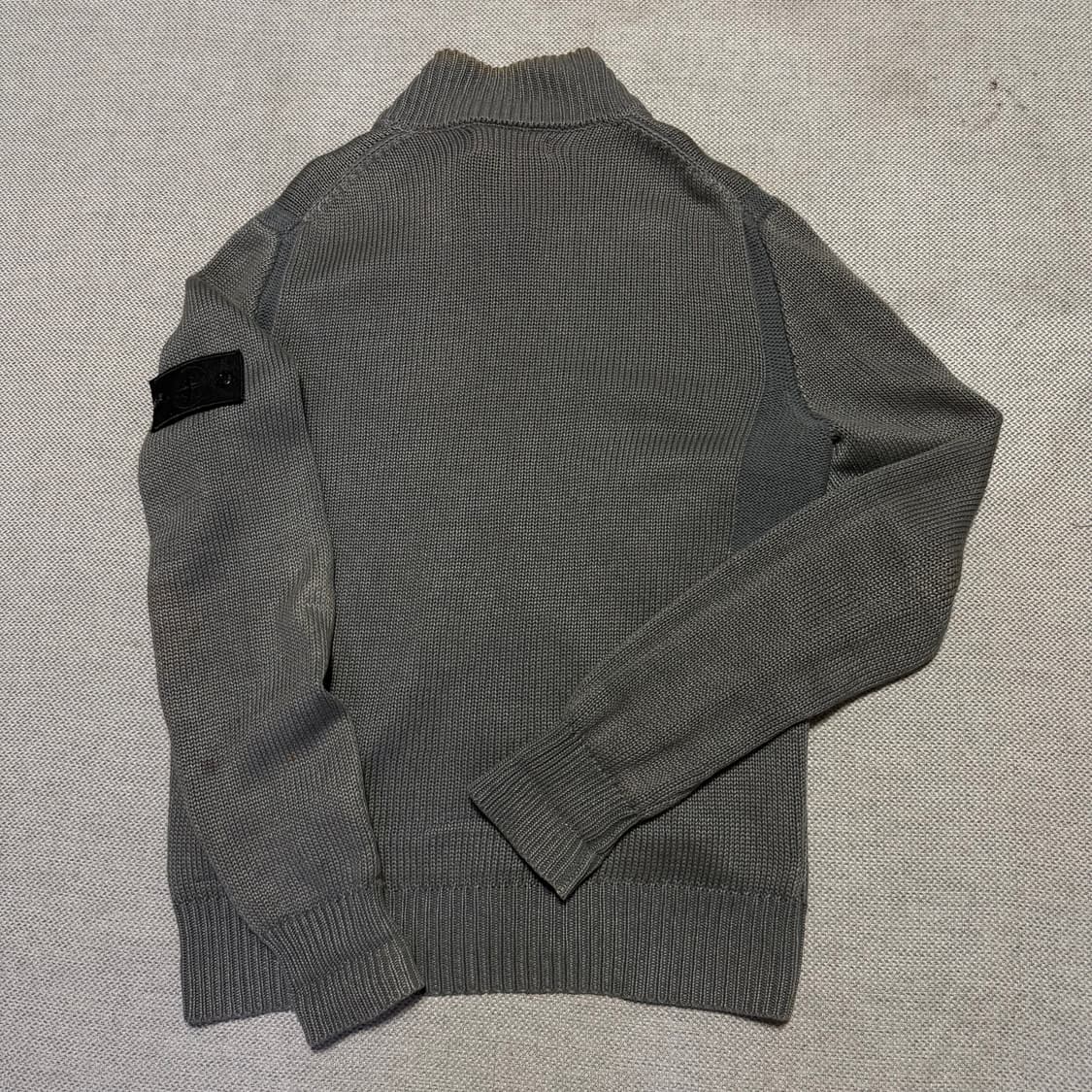 스톤아일랜드 블랙와팬 니트 집업 (정품) 상품이미지8