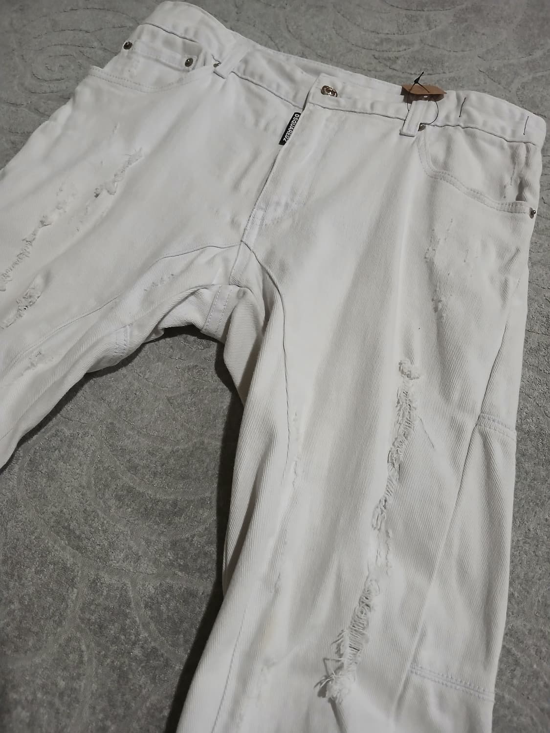 *디스퀘어드2 화이트 디스트로이드 팬츠(32-33) 상품이미지2