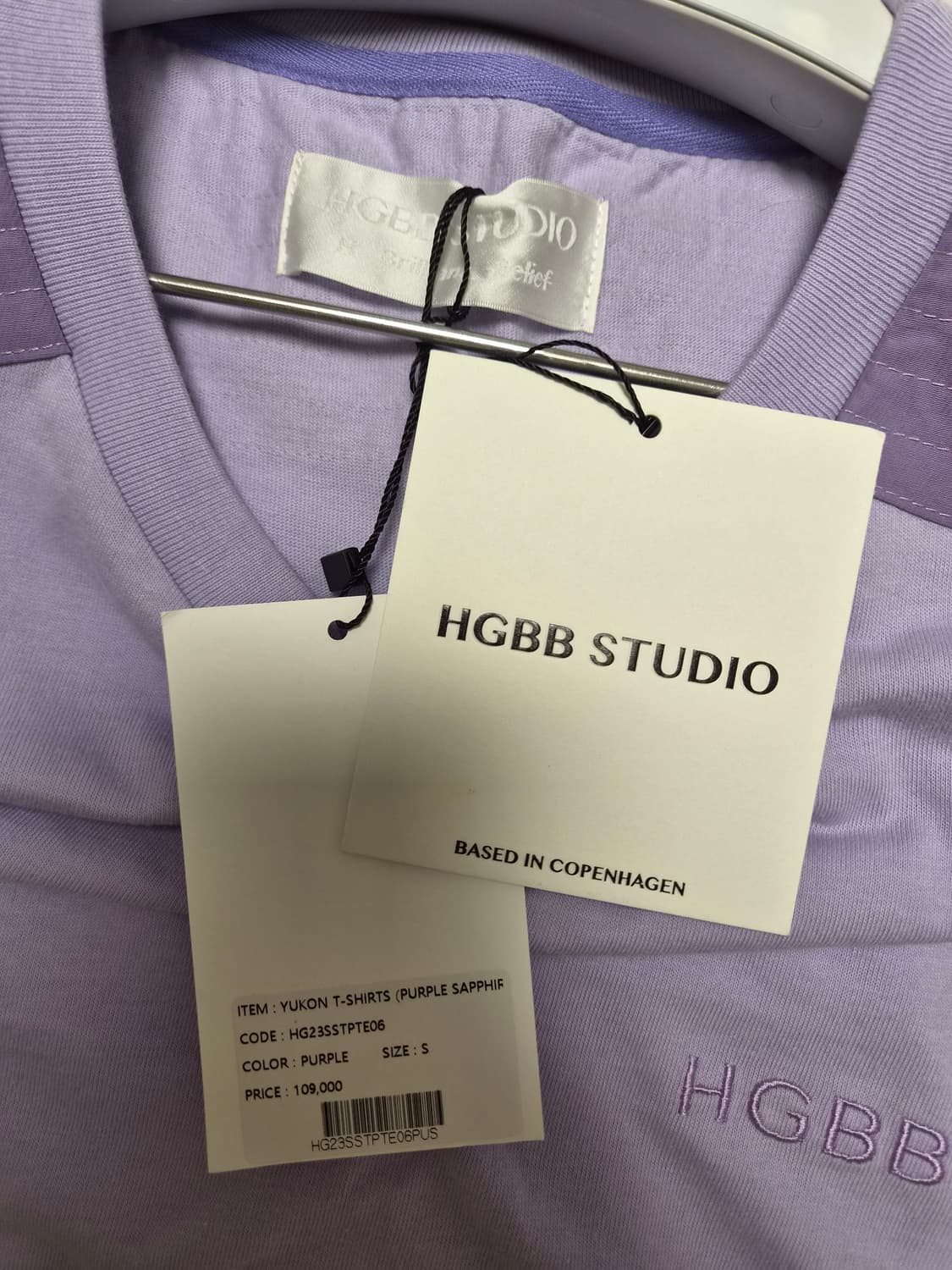 HGBB Studio 퍼플 라벤더 반팔티 s 상품이미지5