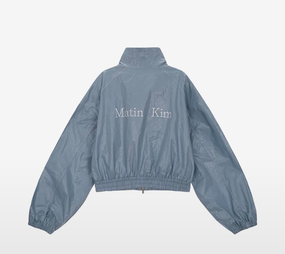 마뗑킴 코팅 블루종 블루 새상품 s 상품이미지4