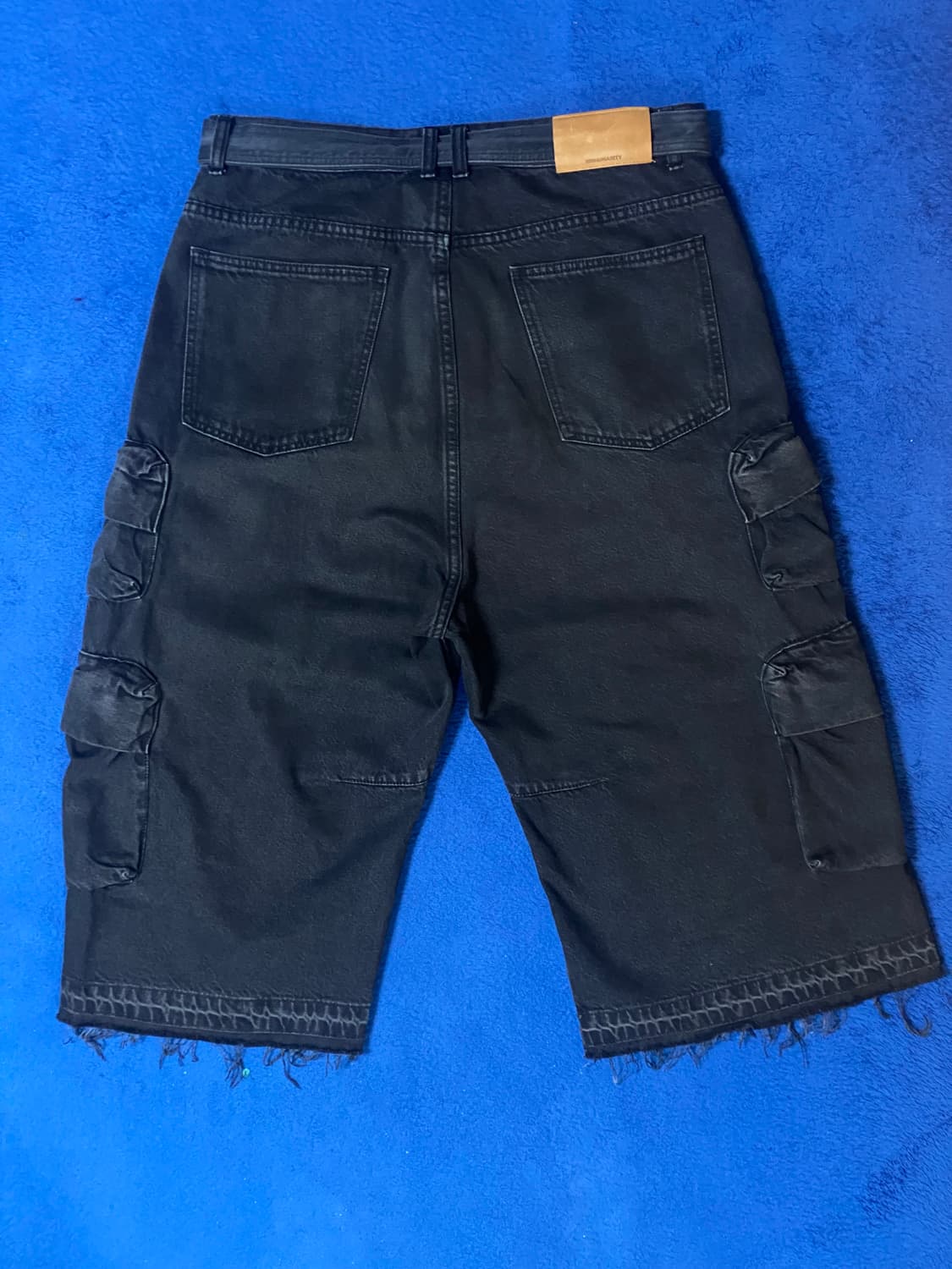 999Humanity 커브드 카고 버뮤다 팬츠 Large 상품이미지4