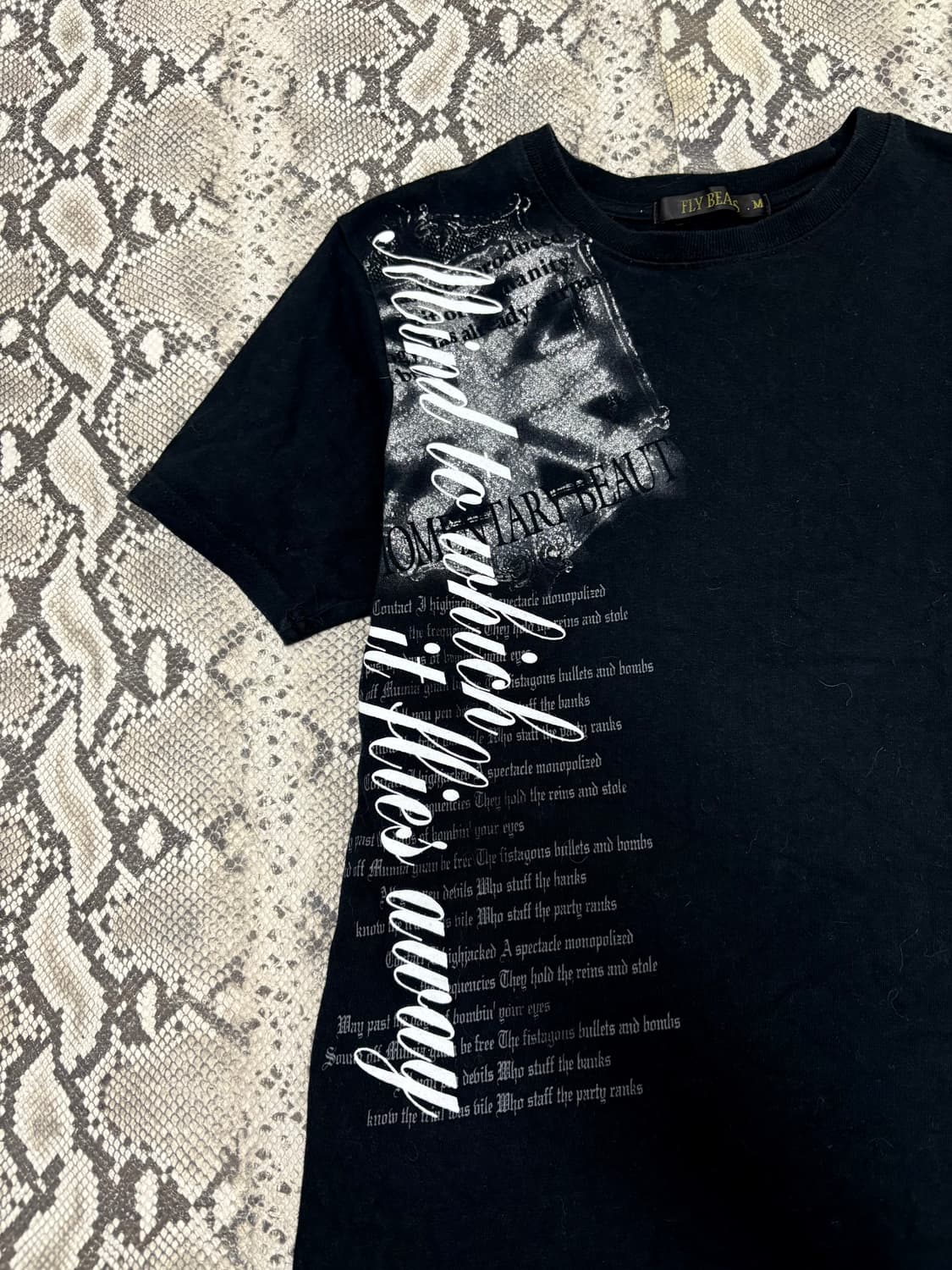 “Vintage” 00’s Print UK Glitter Tee 상품이미지4