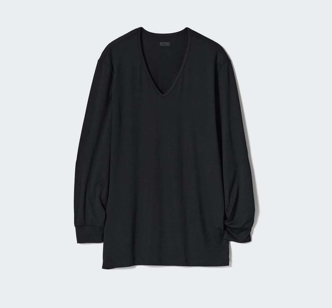 (새상품) 유니클로 남성용 히트텍 V넥 9부 xxl 상품이미지1