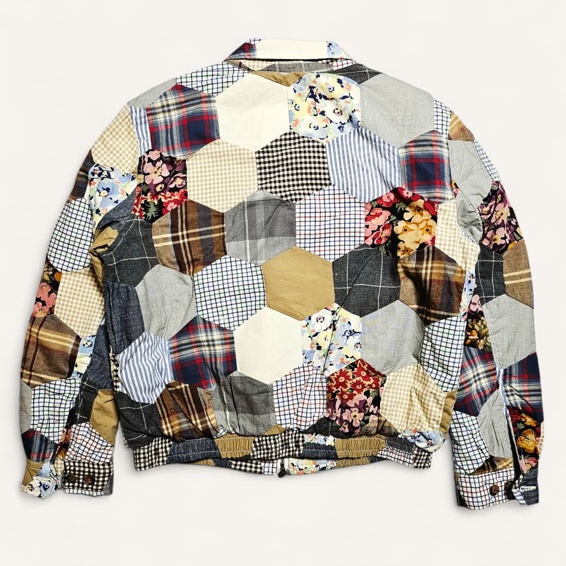 [여성M][폴로 랄프로렌] 패치워크 퀼티드 블루종 점퍼 멀티컬러# 상품이미지2