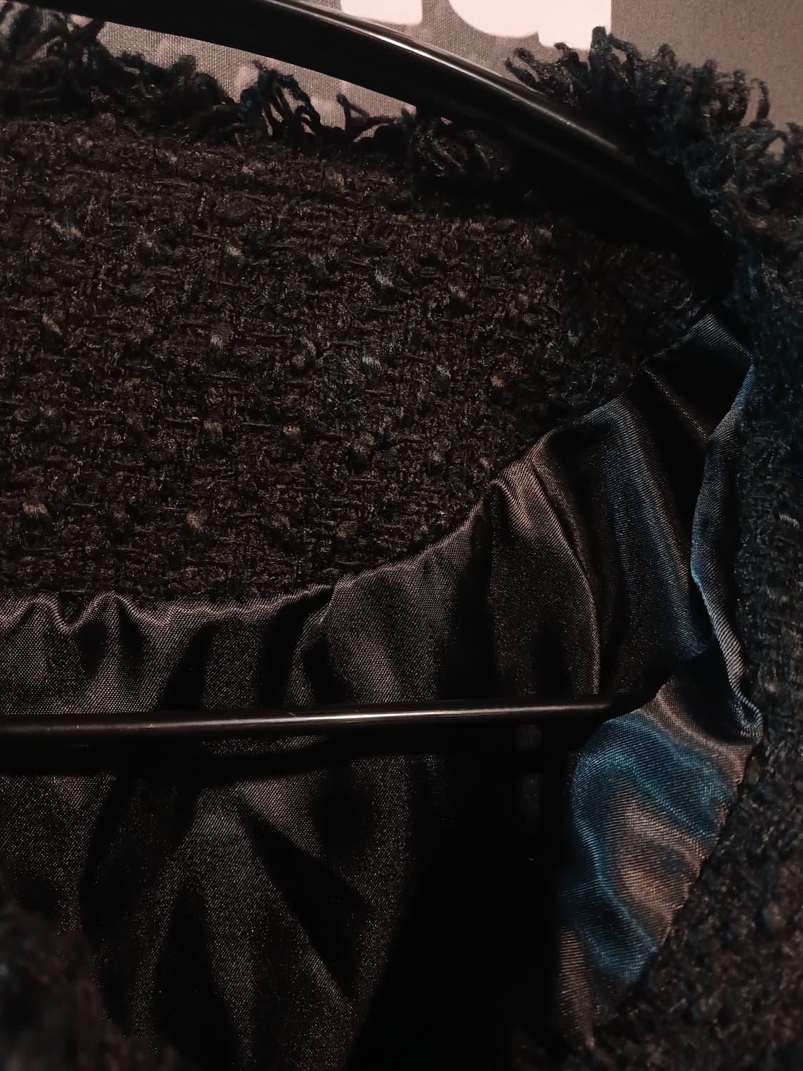 블랙 트위드 크롭자켓 상품이미지4