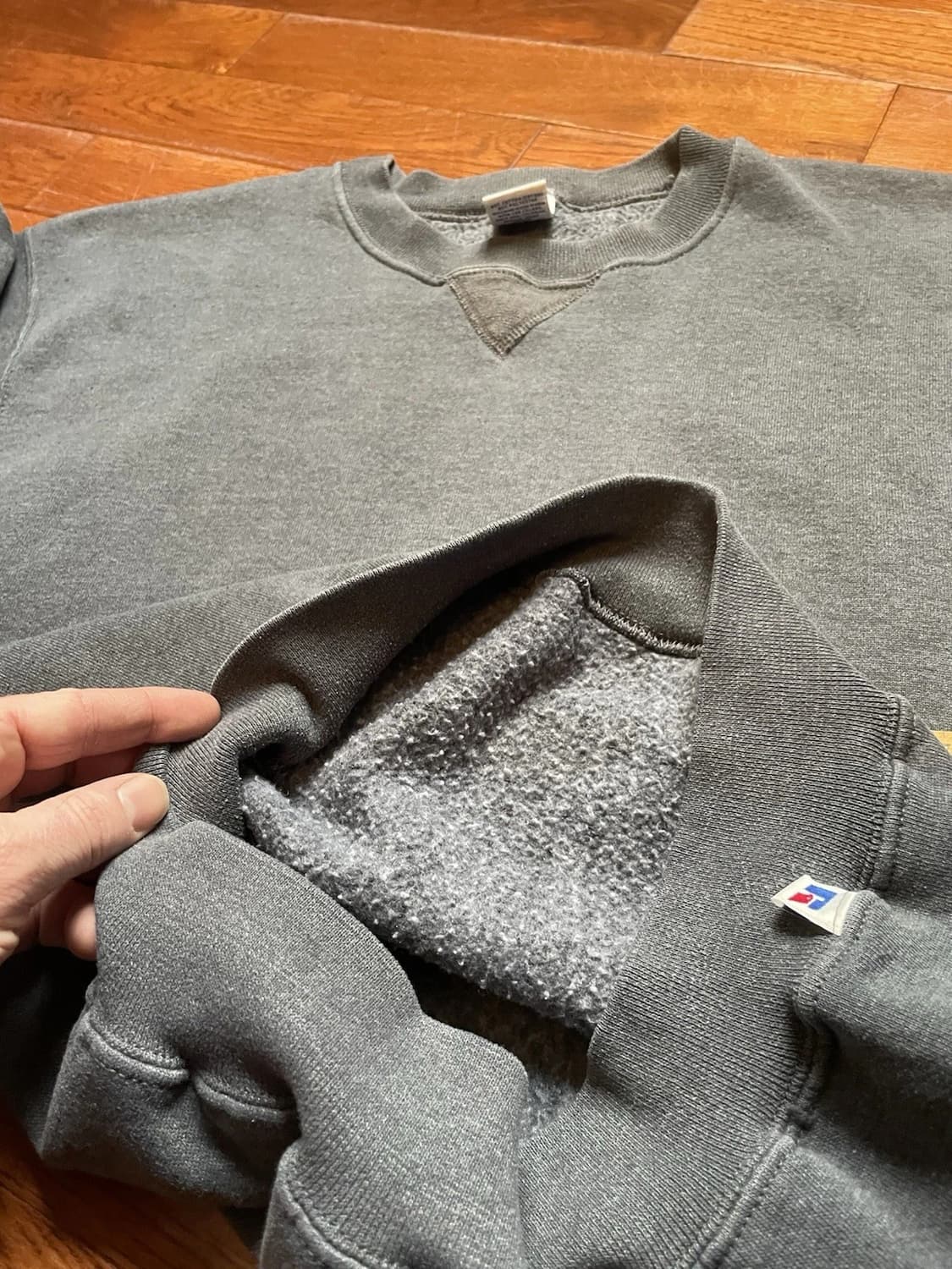 90s 러셀 애슬레틱 빈티지 그레이 맨투맨 상품이미지4