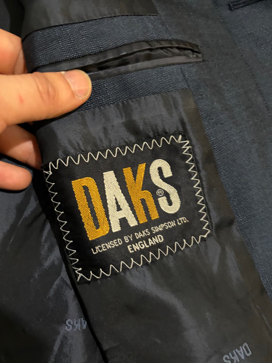 95-100) 닥스 프랑스 원단 맥코트 네이비 상품이미지7