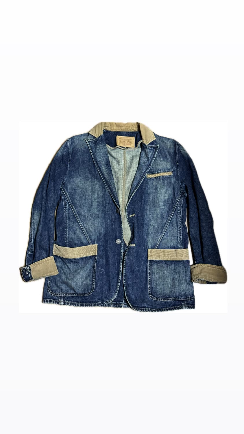 게스 진스 빈티지 워싱 데님 자켓 희귀매물 상품이미지1