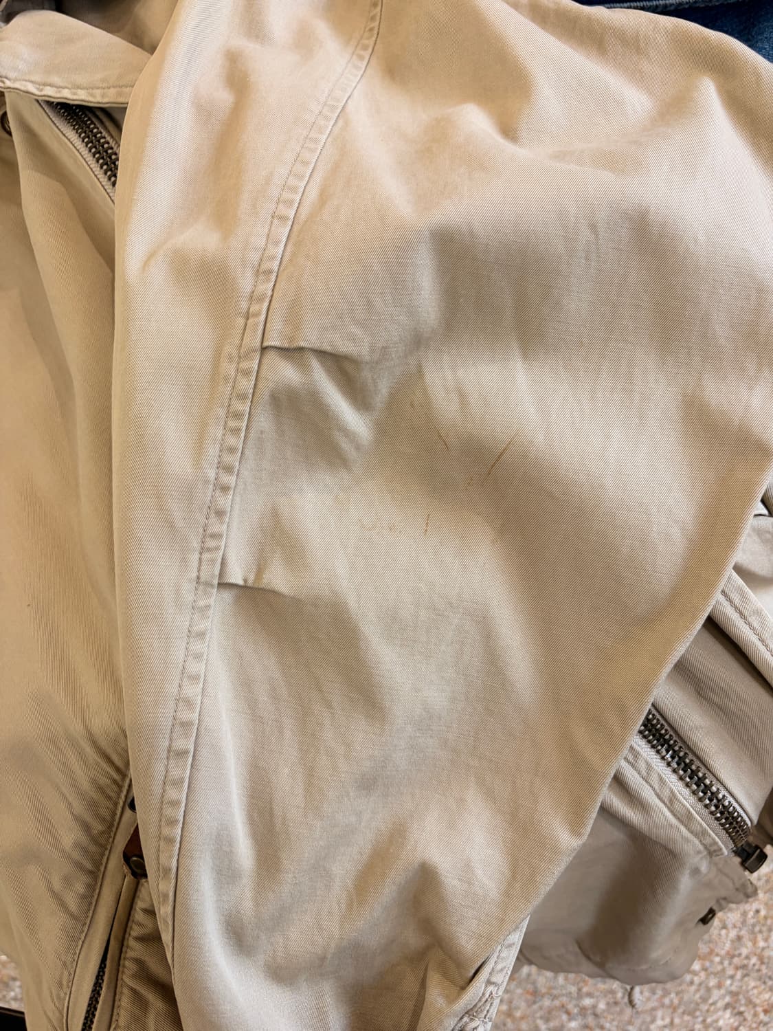 아비렉스 코튼 넥 레더 자켓 상품이미지5