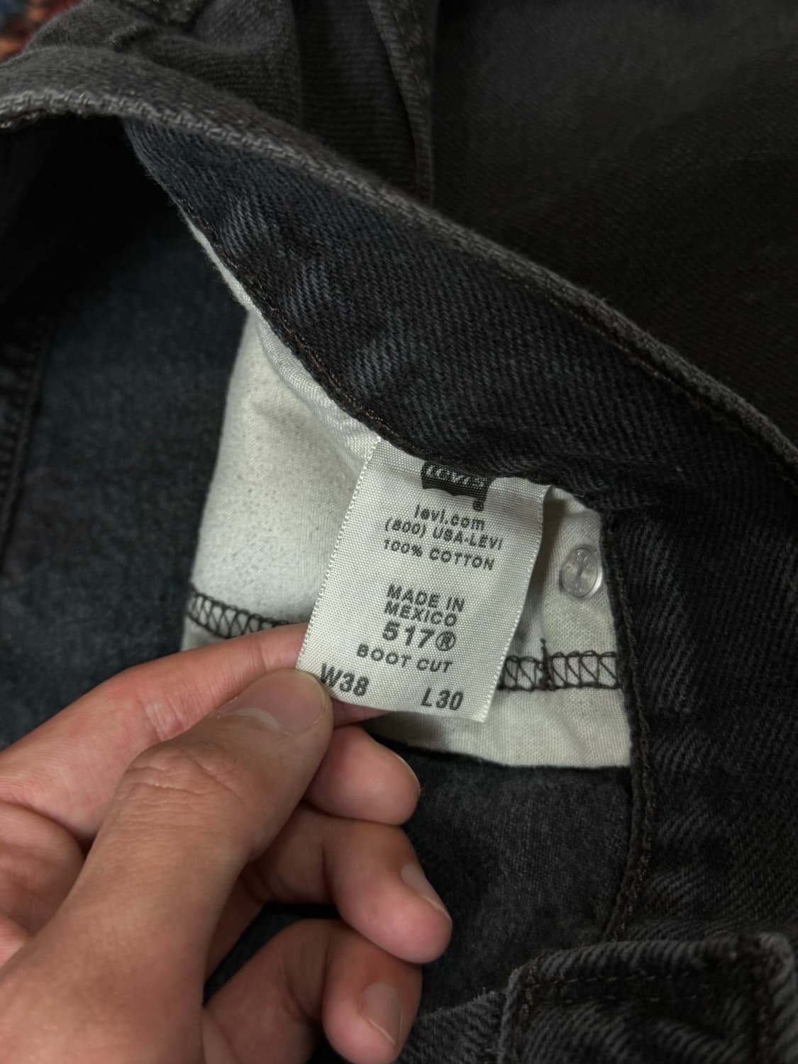 00's 리바이스 517 블랙 부츠컷 플레어진 상품이미지9