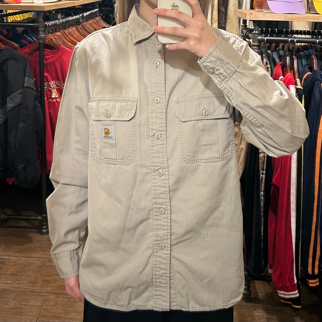 [HI] 칼하트 셔츠 베이지 상품이미지1