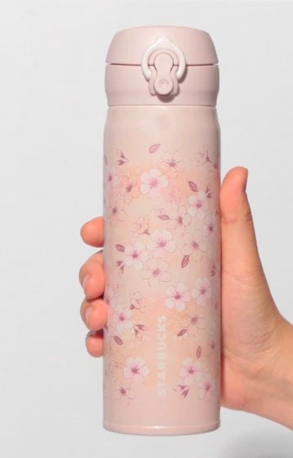 일본 스타벅스 사쿠라 2026 핸디 보틀 핑크 베이지 텀블러 500ml 상품이미지1