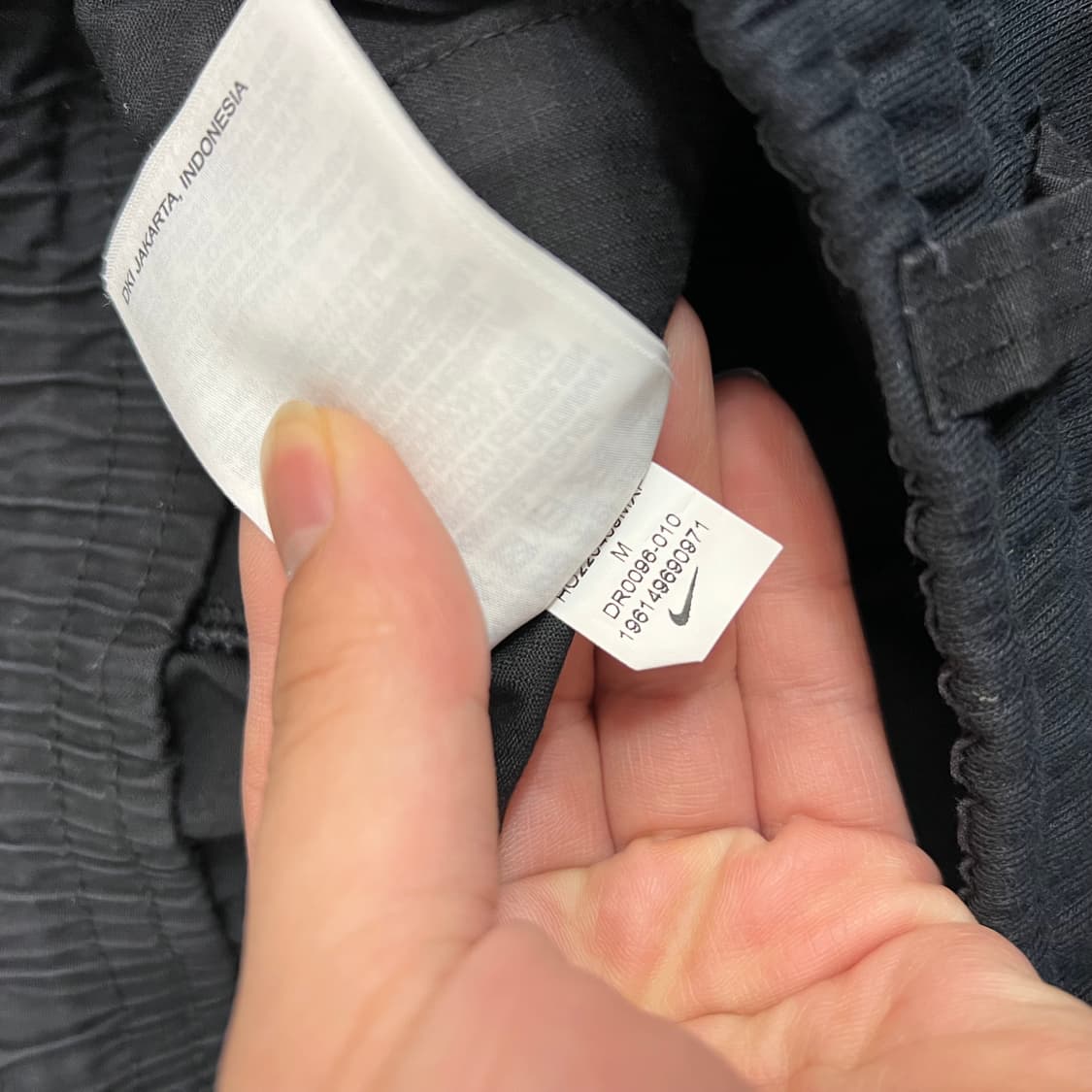 나이키 x 피스마이너스원 와이드 팬츠 블랙 상품이미지8