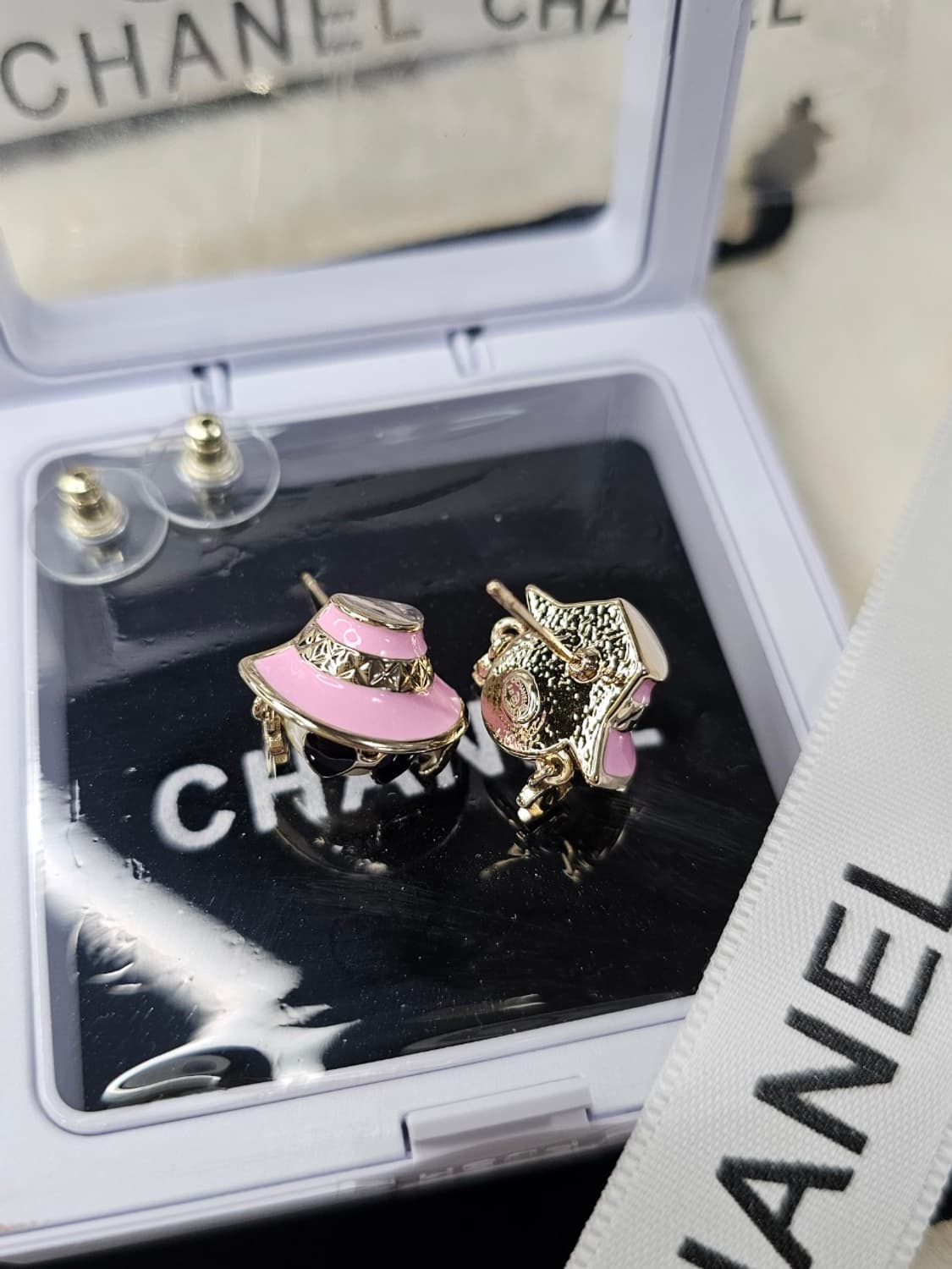 빈티지 핑크 샤넬 귀걸이2 상품이미지3