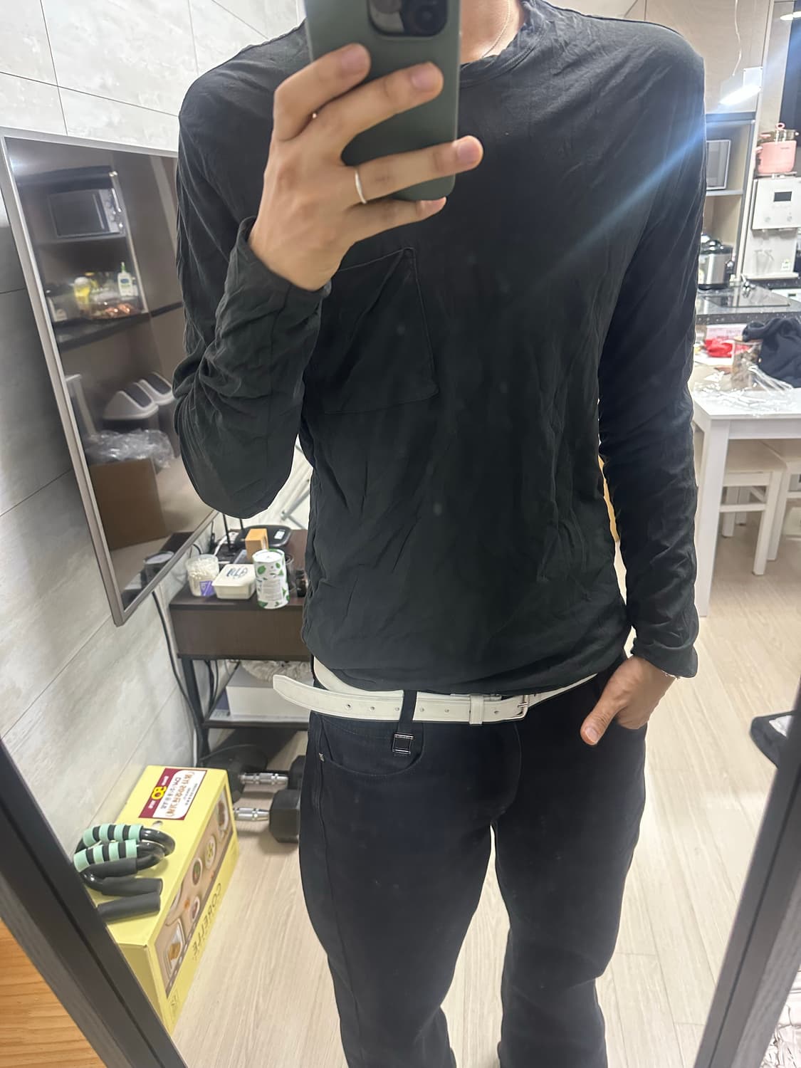 제임스펄스 롱슬리브 다크 그린  1  상품이미지5