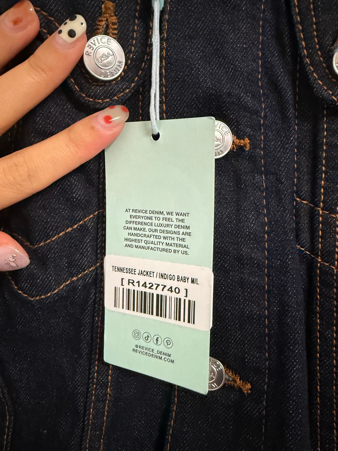 Revise indigo denim jacket 상품이미지7