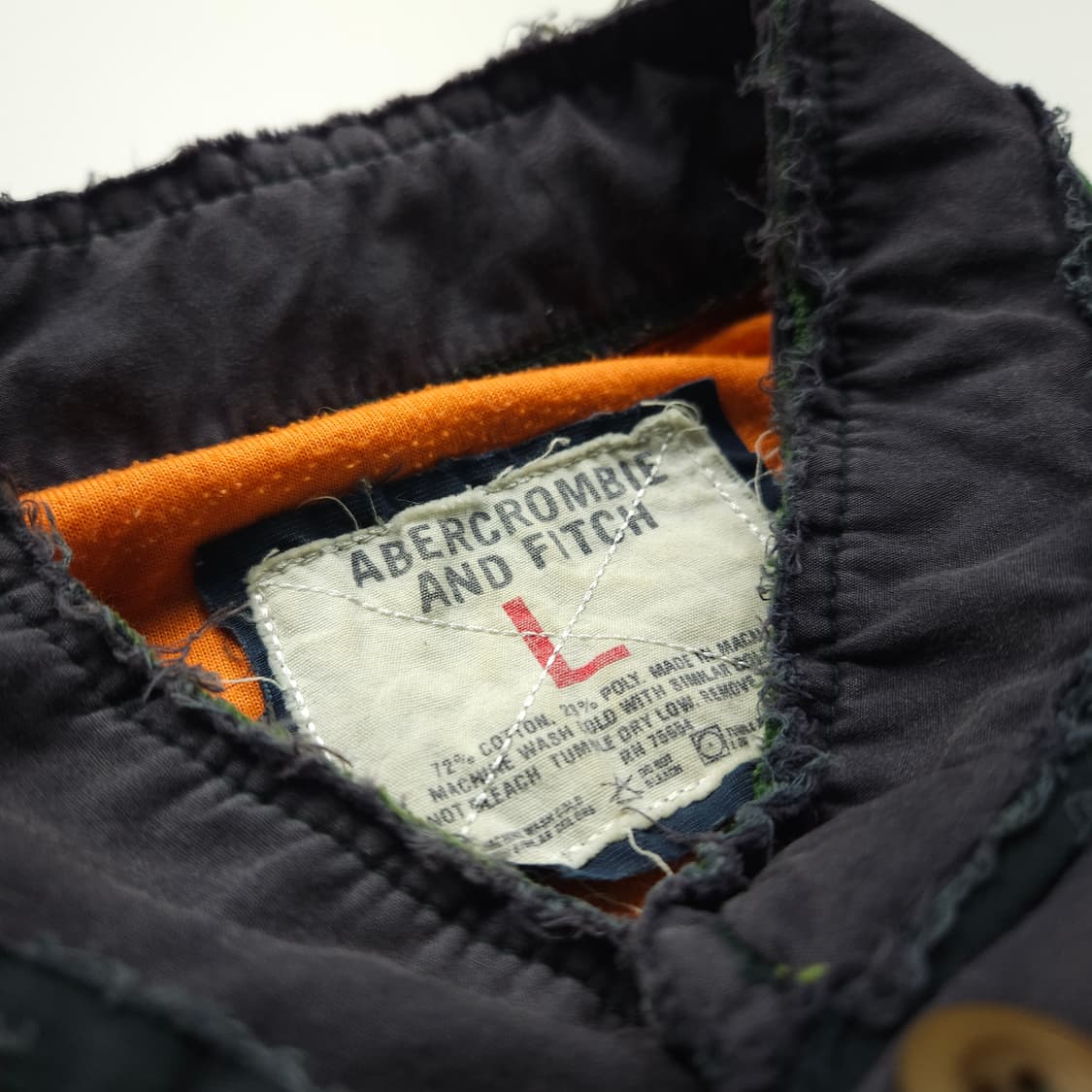 아베크롬비 y2k 빈티지 디테일 헨리넥 럭비 티셔츠 (XL) 상품이미지8