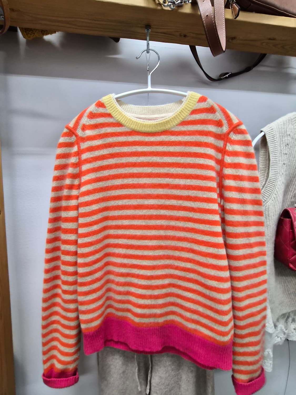 타미힐피거스트라이프 니트. 캐시미어100% 팬츠 상품이미지2