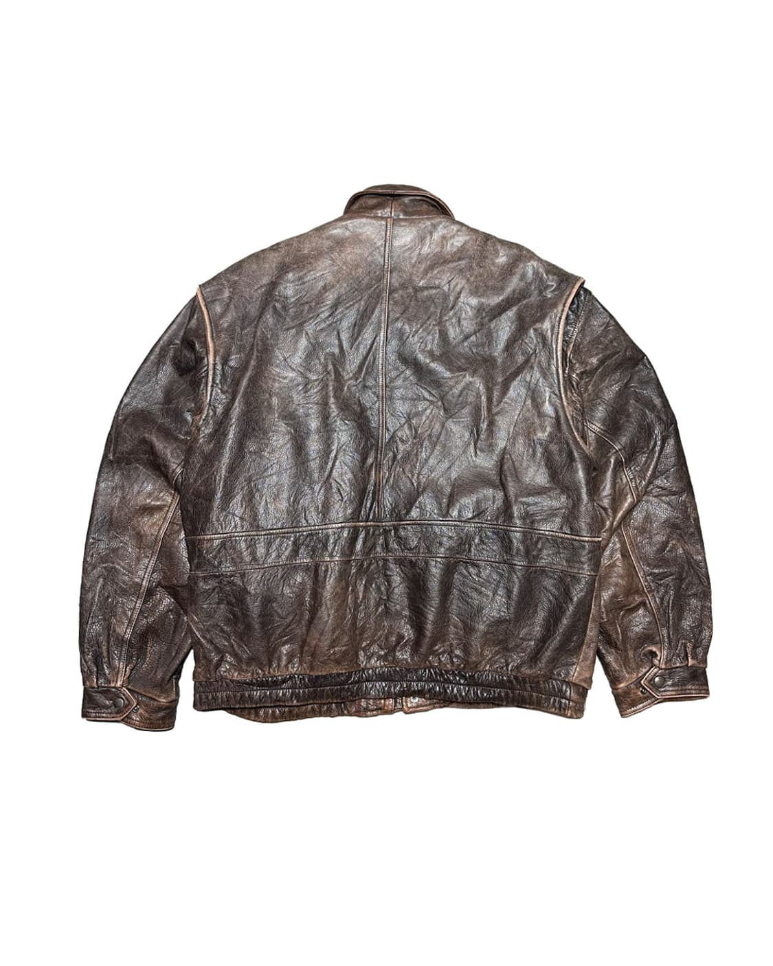 Old 헤비 리얼 레더 A-2 플라이트 자켓  상품이미지2