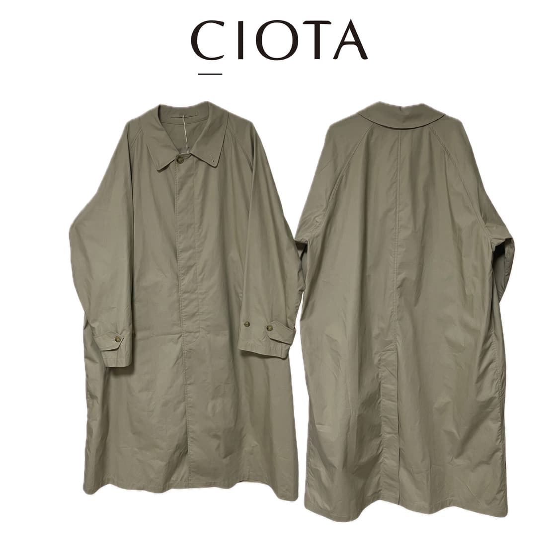 CIOTA 시오타 롱코트 베이지 6size 상품이미지1