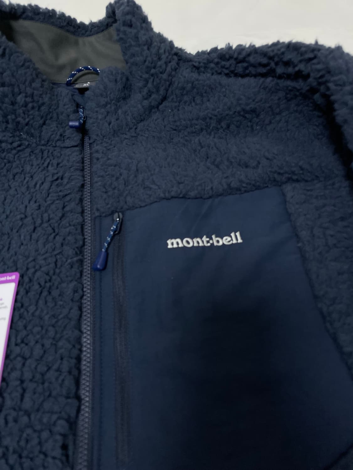 [XL]몽벨 클리마플러스 셔링 플리스 자켓 네이비 후리스 플리스 상품이미지2