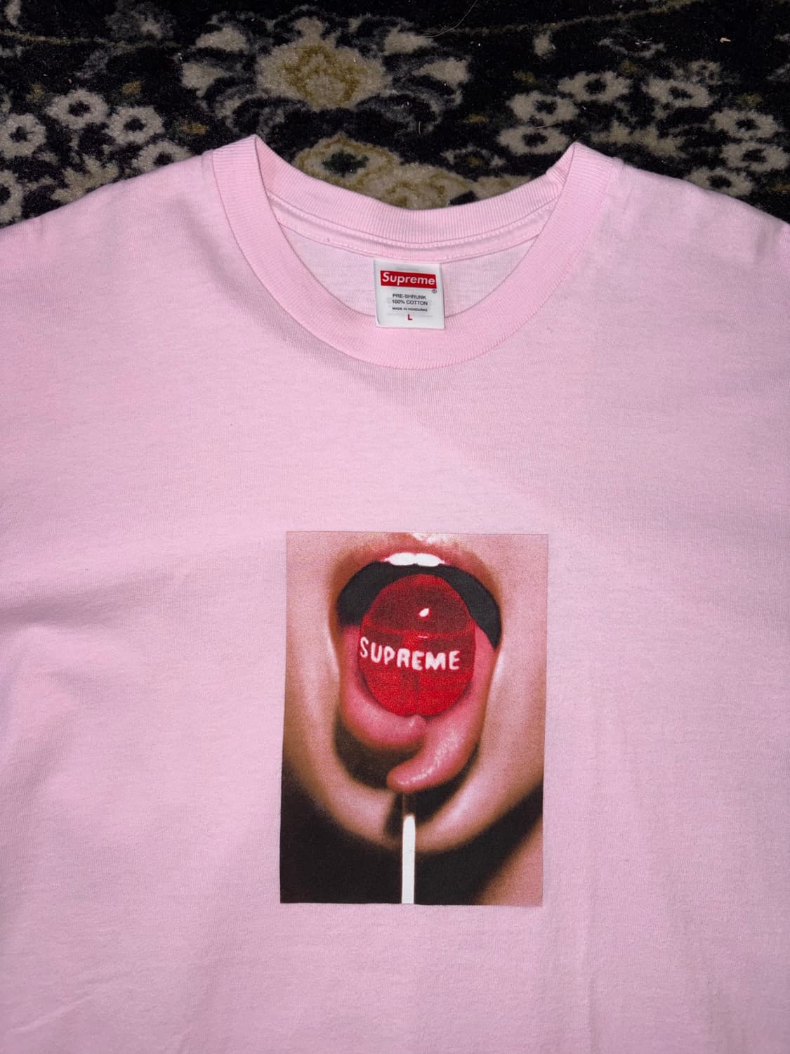Supreme Lolipop Tee 슈프림 롤리팝 티셔츠 라이트핑크 상품이미지2