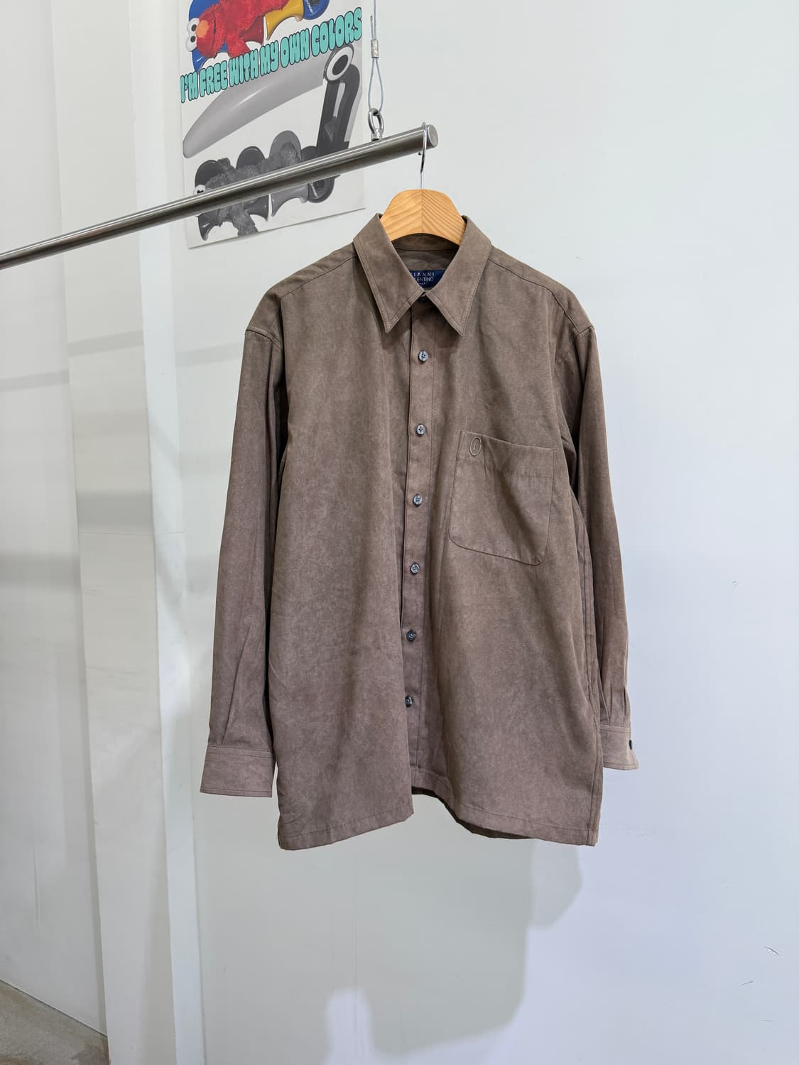 GIANNI VALENTINO 브라운 셔츠 상품이미지1