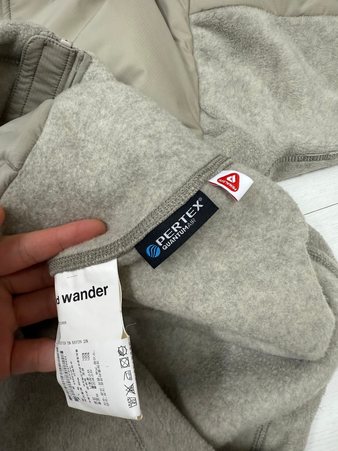 한글텍) 앤드원더 탑 플리스 자켓 L 사이즈  리테일가 739,000원  상품이미지7