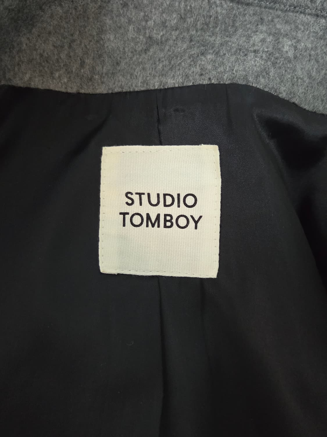 [스튜디오 톰보이] 앙고라 패치 포켓 싱글 코트 | 00166 상품이미지3