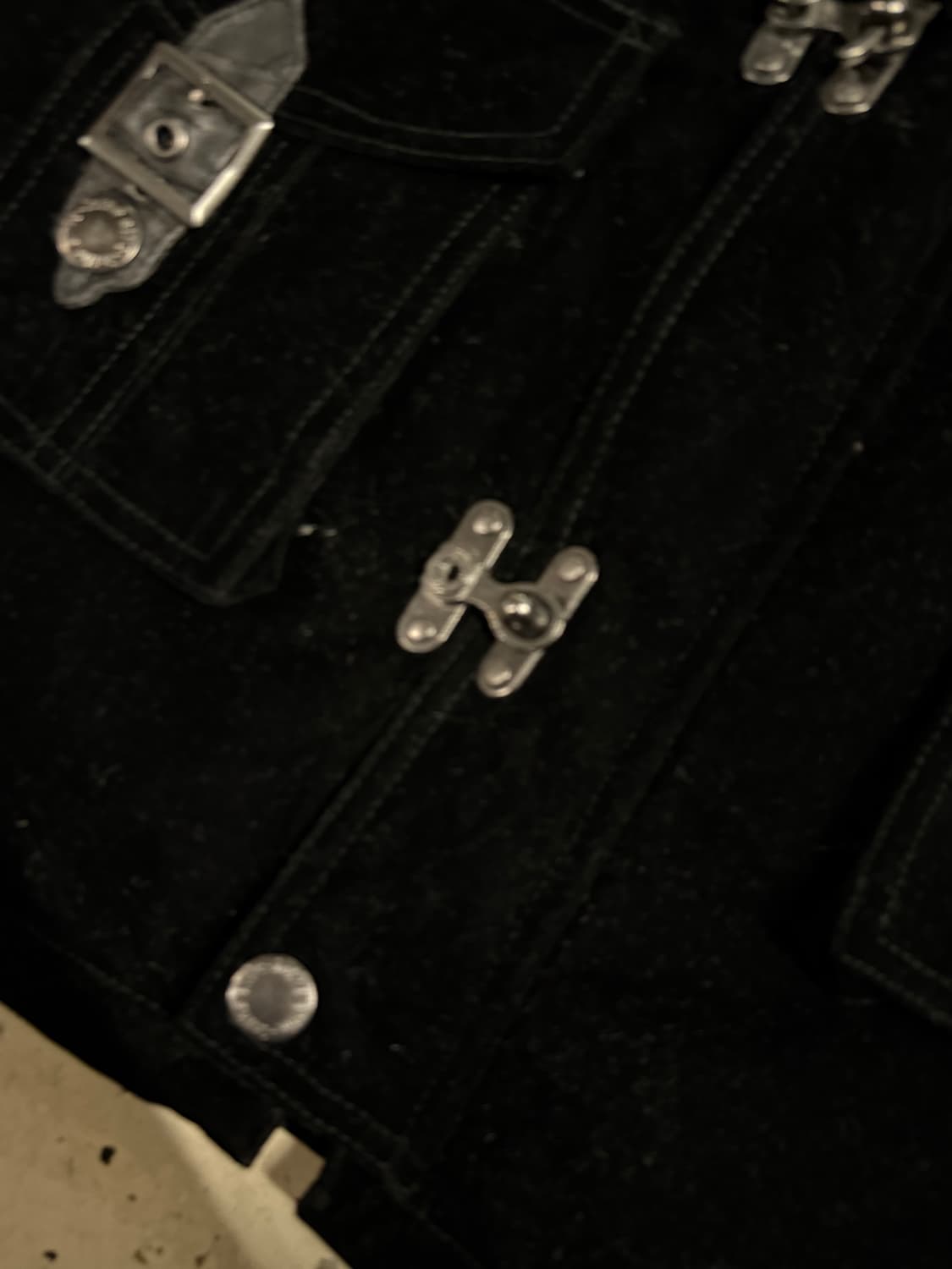 In the attic fur trimming velour jacket 상품이미지9