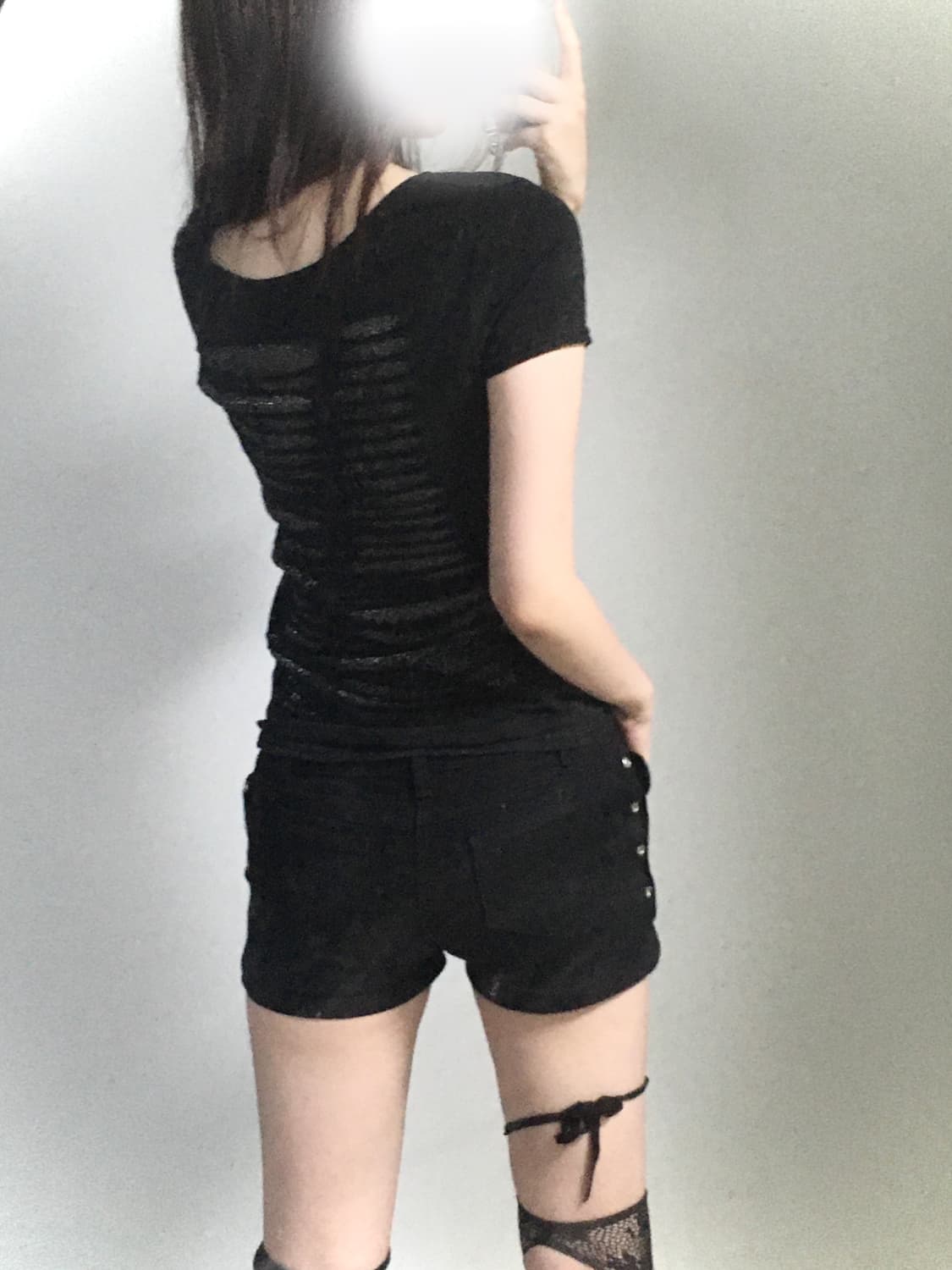 펑크 해골 큐빅 티셔츠 상품이미지6