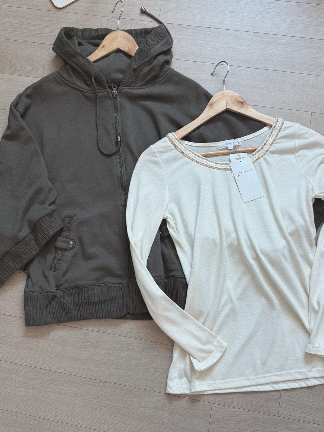 귀여운 모리걸 후드집업 세트구매가능 상품이미지3