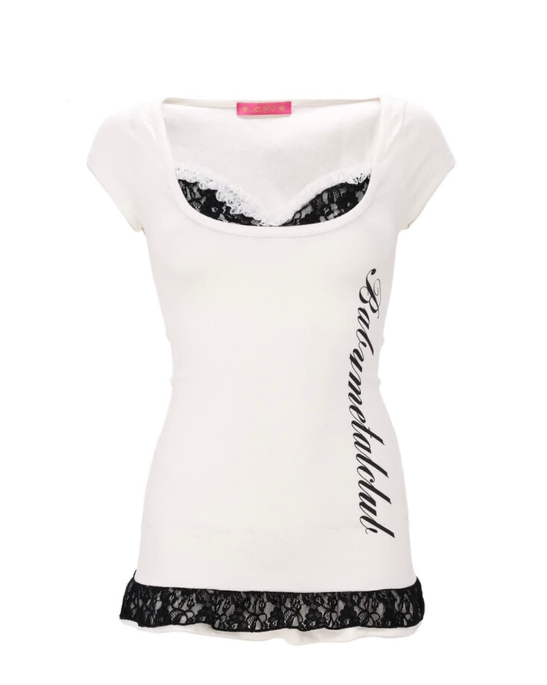 베이비메탈클럽 돌리프릴탑 Dolly frill top (white) 상품이미지1